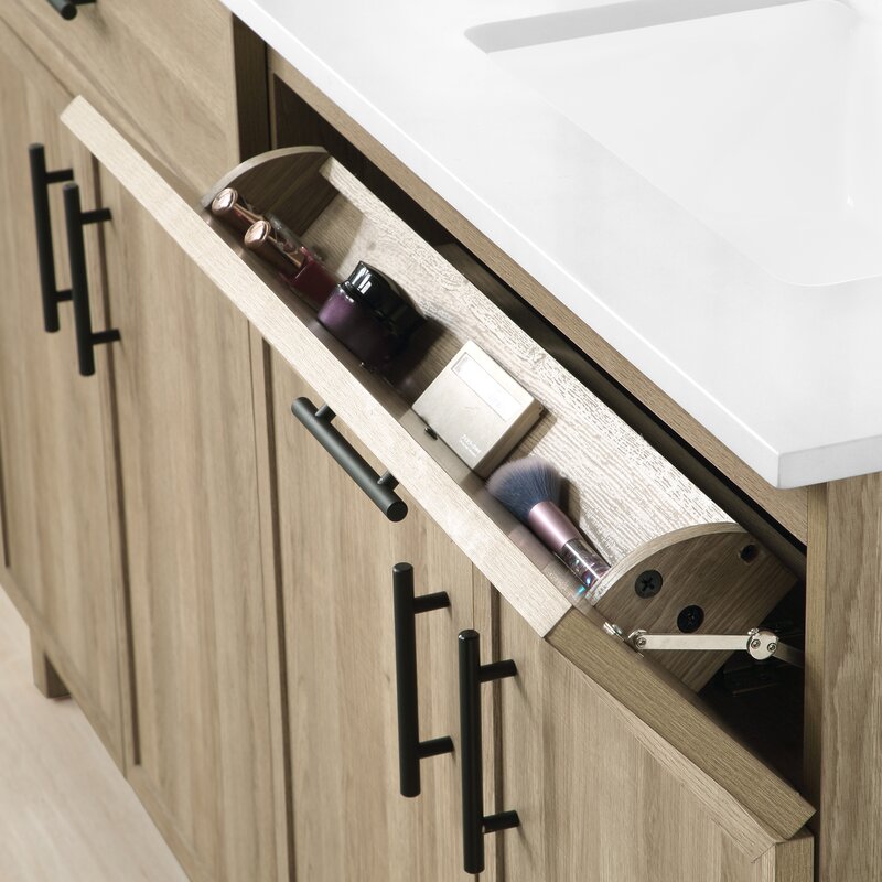 Double Sink Vanities: 60" Double Bathroom Vanity Set