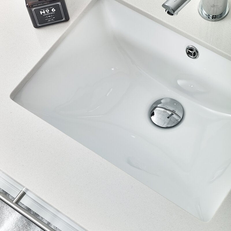 Double Sink Vanities: 60" Wall-Mounted Double Bathroom Vanity Set