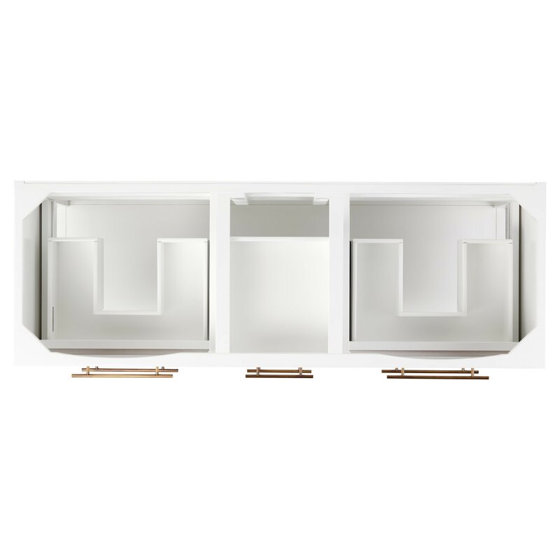 Double Sink Vanities: 61" Double Bathroom Vanity Set