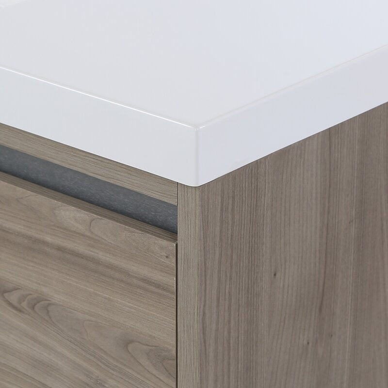 Double Sink Vanities: 61" Double Bathroom Vanity Set