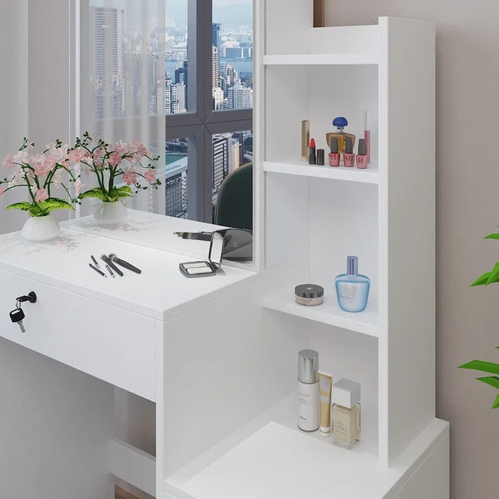 Dressing Table: 31.5'' Wide Vanity with Mirror