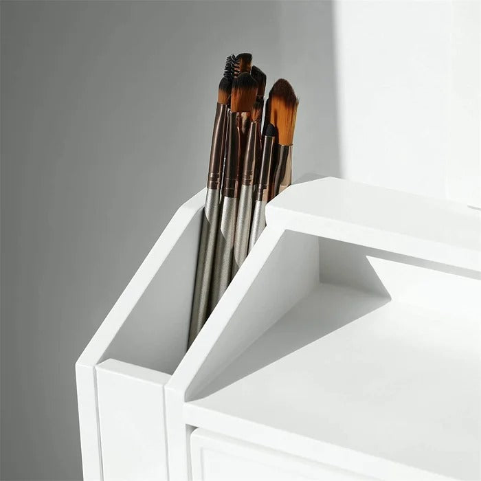 Dressing Table: 43'' Wide Vanity Set with Stool and Mirror