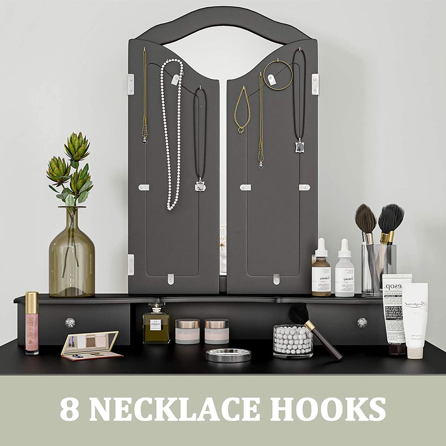 Dressing Table: Black Dressing Table