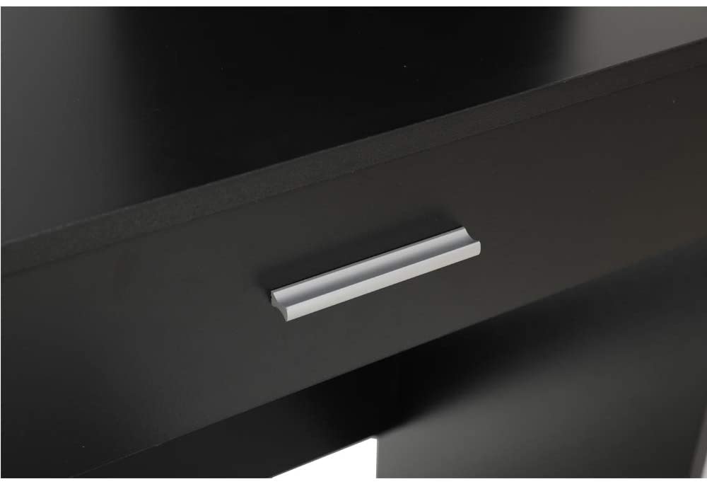 Dressing Table: Black, Brown, White Dressing Table