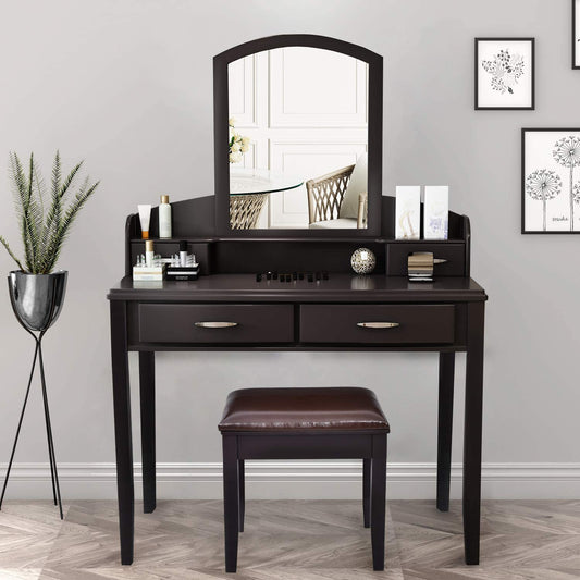 Dressing Table: Drawers and Chair Dressing Table
