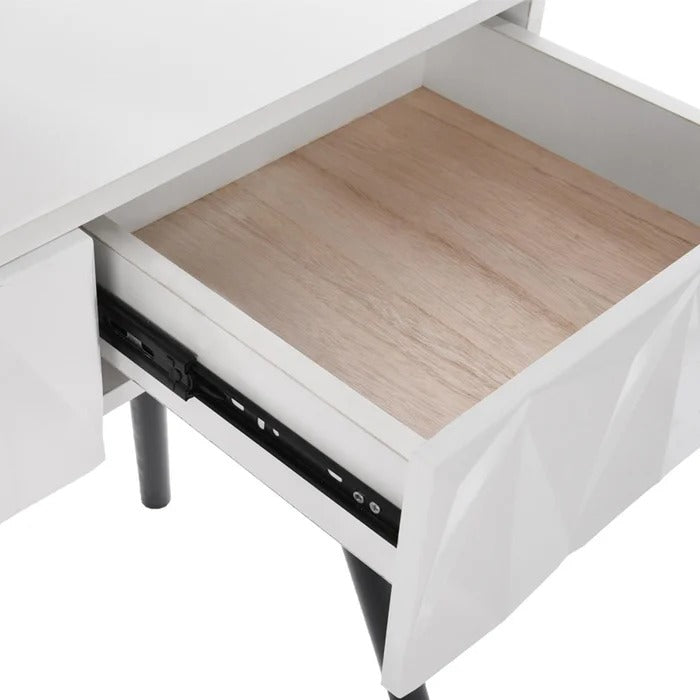 Dressing Table: Makeup Vanity Set with Stool and Mirror