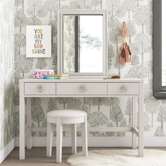 Dressing Table: Modern Vanity Set with Mirror