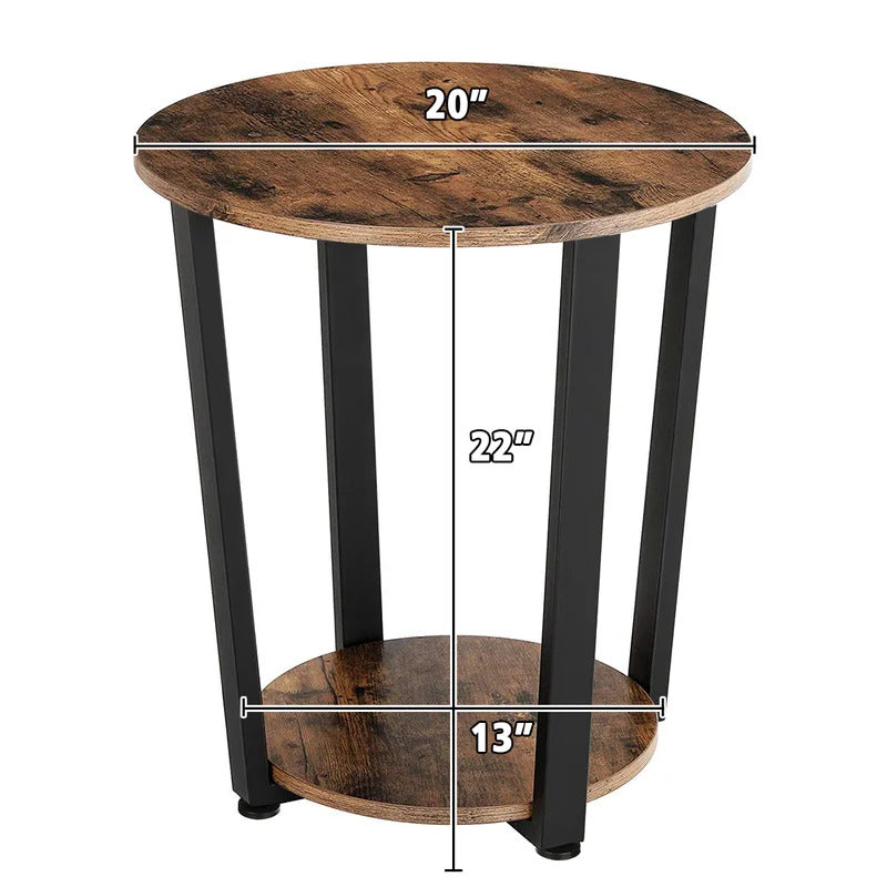 End Tables: Frame Round End Table