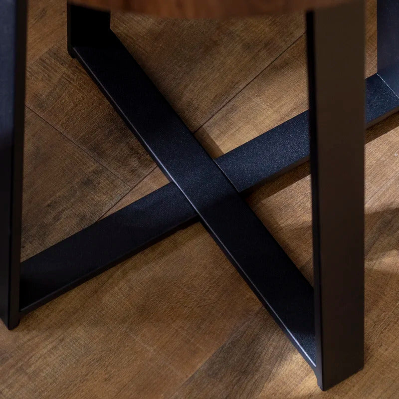 End Tables: Unique Cross Legs End Table