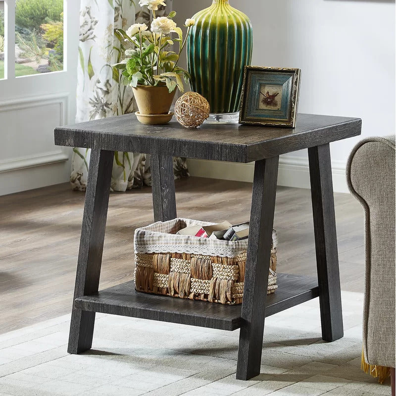 End Tables: Wooden End Table