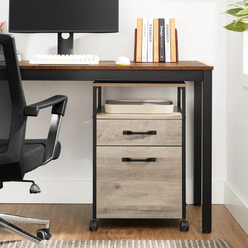 Filing Cabinet : 2-Drawer Mobile Vertical File Cabinet