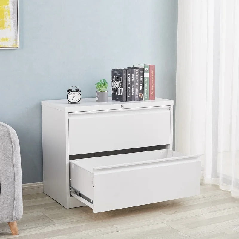 Filing Cabinet : 35.43'' Wide 2 -Drawer Steel Lateral File Cabinet
