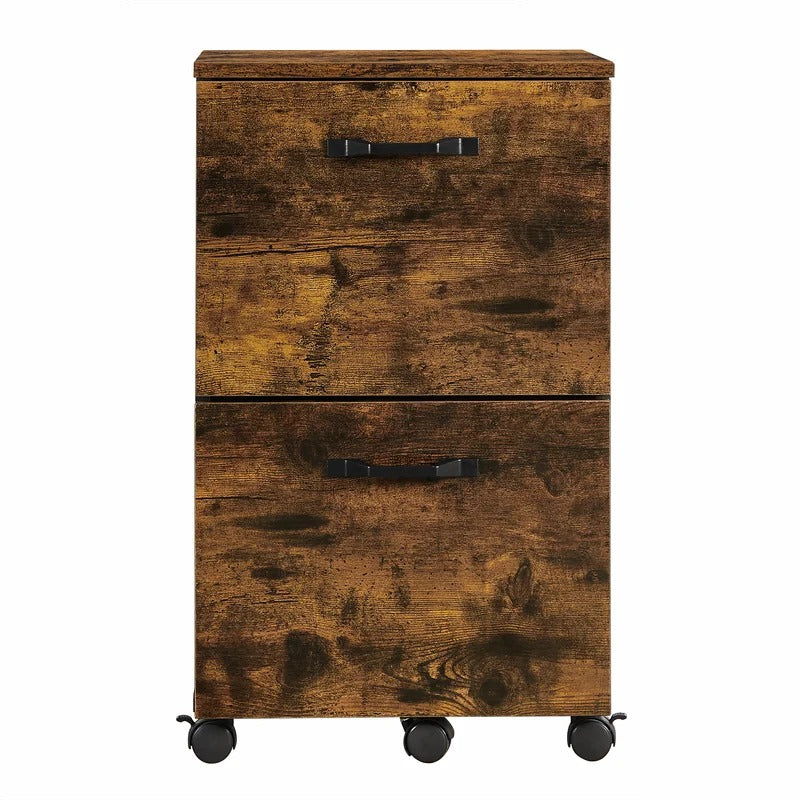 Filing Cabinet : Cam 2-Drawer Mobile Vertical File Cabinet