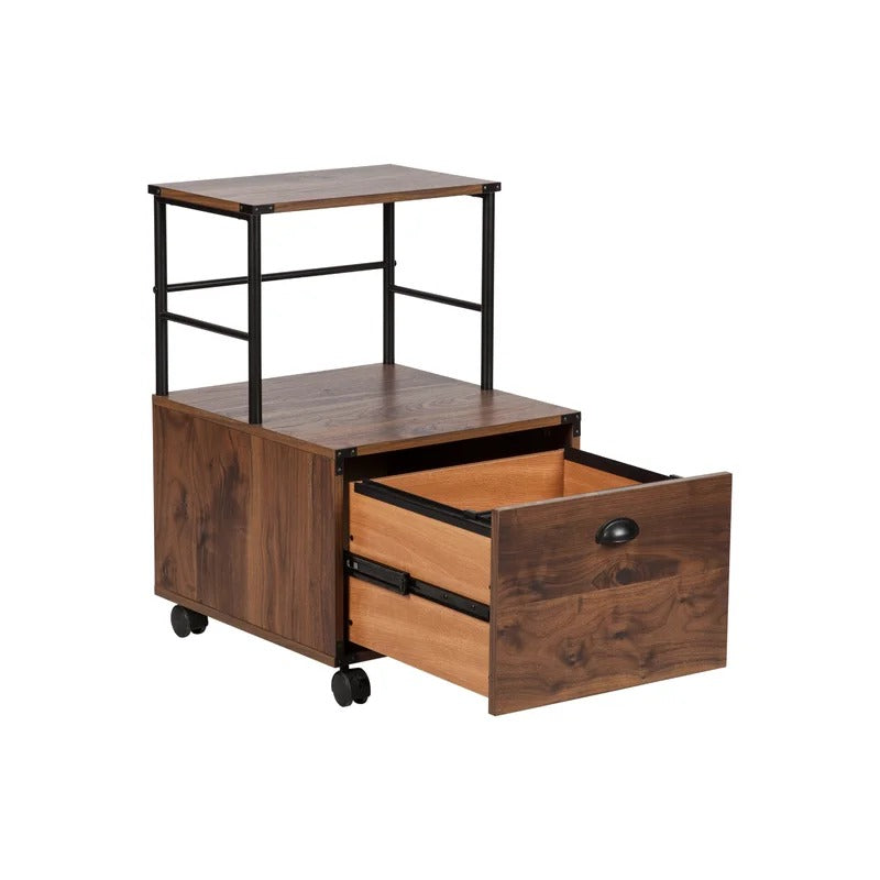 Filing Cabinet : 1-Drawer Mobile Vertical File Cabinet