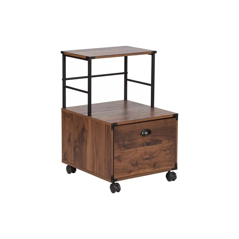 Filing Cabinet : 1-Drawer Mobile Vertical File Cabinet