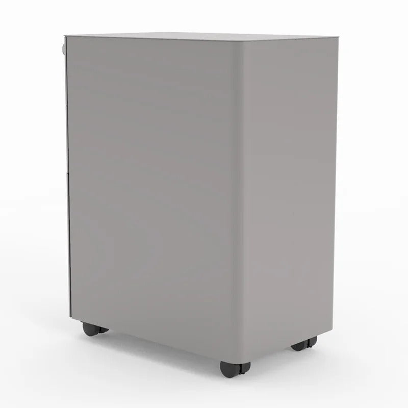 Filing Cabinet : 11.84'' Wide 3 -Drawer Mobile Steel Vertical Filing Cabinet