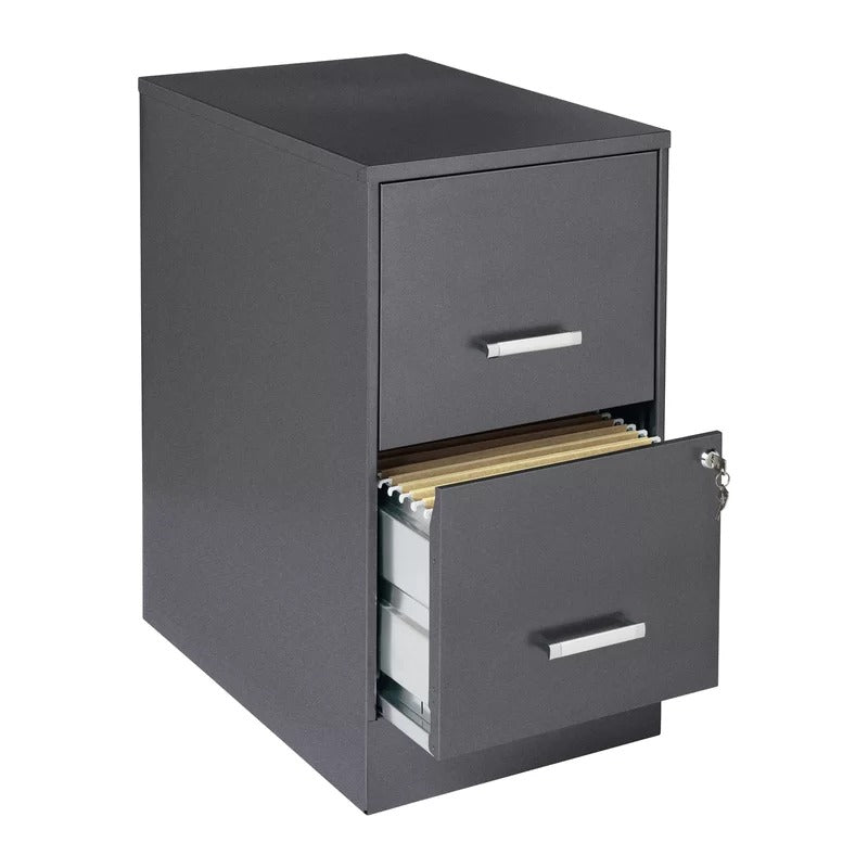 File Cabinets : 14.25'' Wide 2 -Drawer Steel Vertical Filing Cabinet