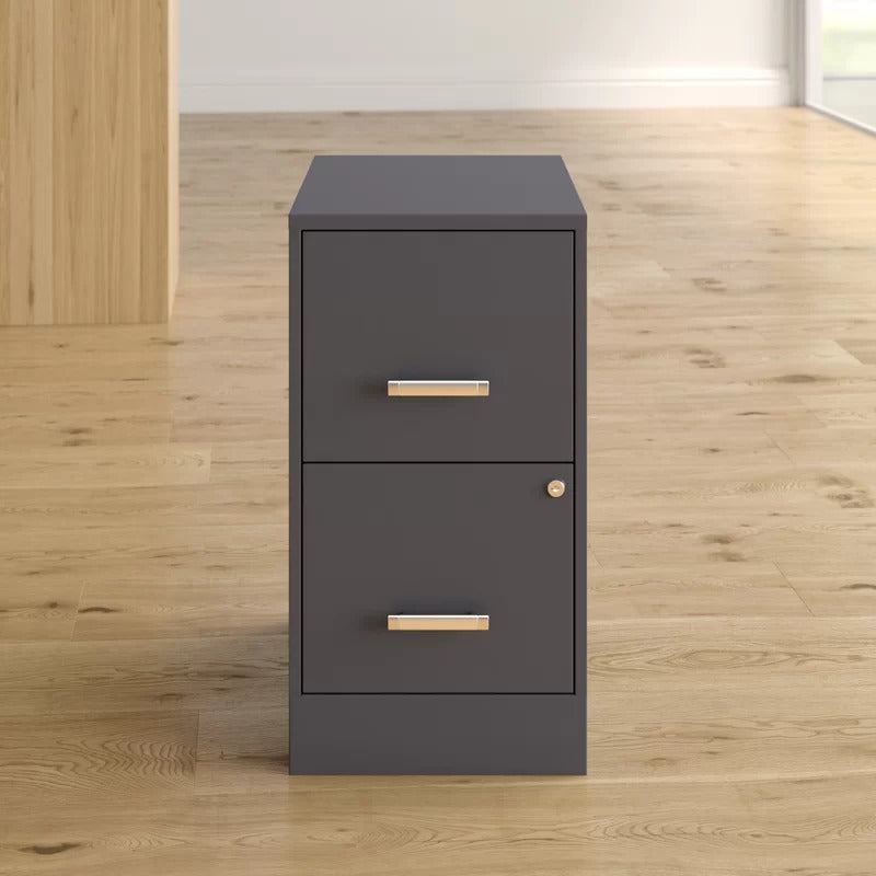 File Cabinets : 14.25'' Wide 2 -Drawer Steel Vertical Filing Cabinet