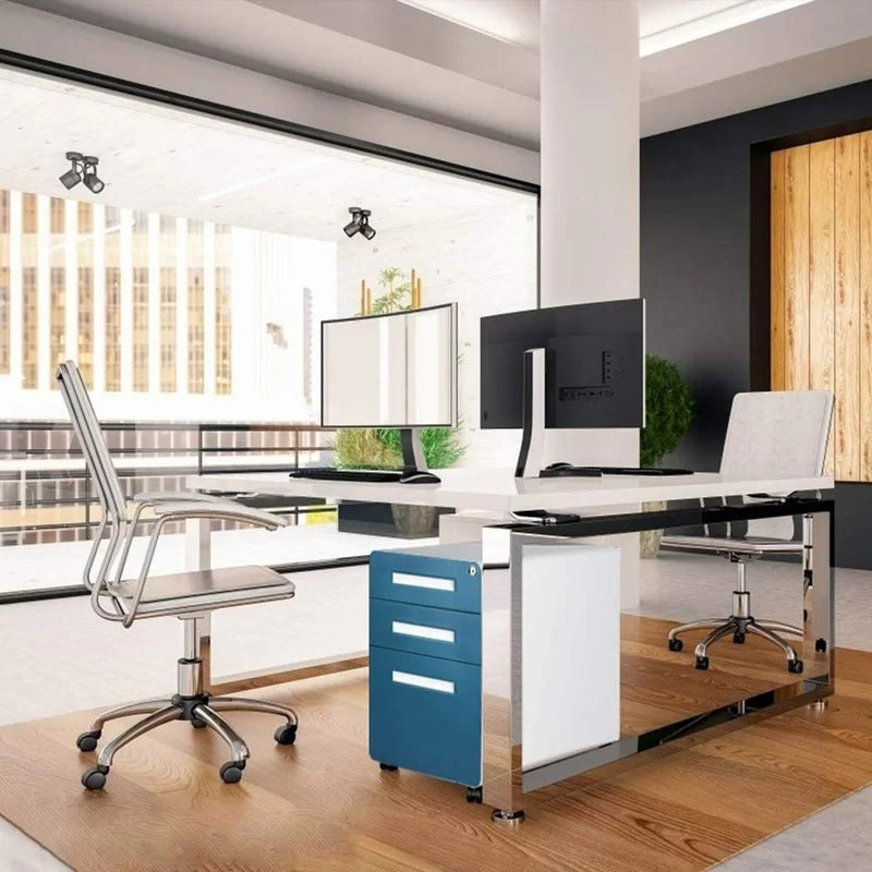 Filing Cabinet : 15.7'' Wide 3 -Drawer Mobile Vertical File Cabinet