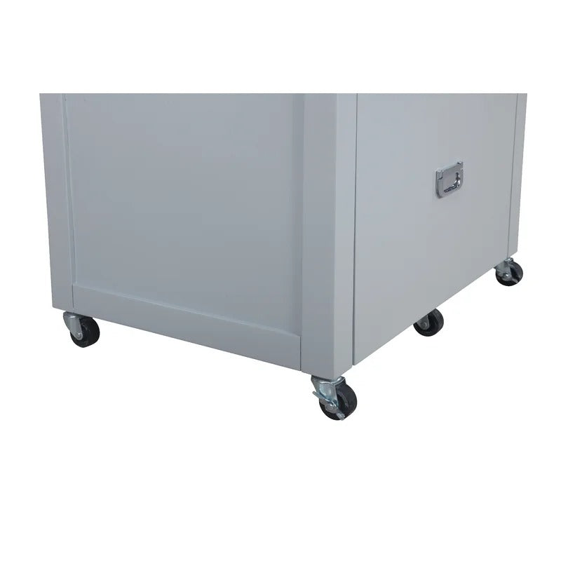 Filing Cabinet : 22'' Wide 2 -Drawer Mobile Vertical File Cabinet