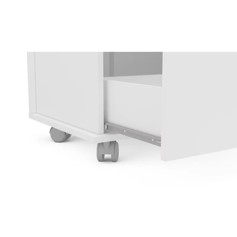 Filing Cabinet : 23.62'' Wide 2 -Drawer Mobile Lateral File Cabinet