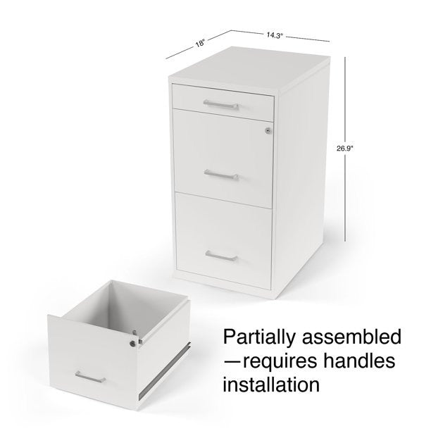 Filing Cabinet : 3-Drawer Vertical File Cabinet