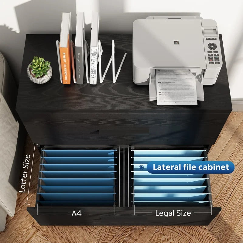 Filing Cabinet : 35.43'' Wide 2 -Drawer Lateral File Cabinet