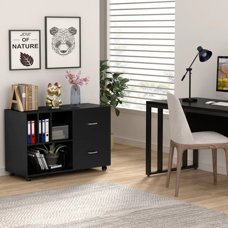 File Cabinets : 39.4'' Wide Mobile Lateral Filing Cabinet