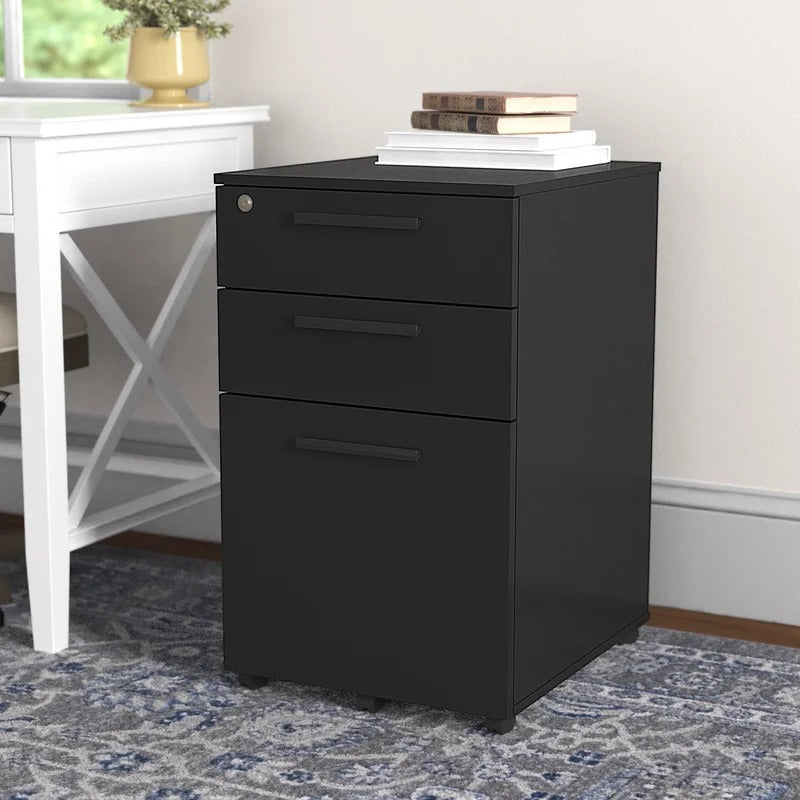 Filing Cabinet : Carry 3-Drawer Mobile Vertical File Cabinet