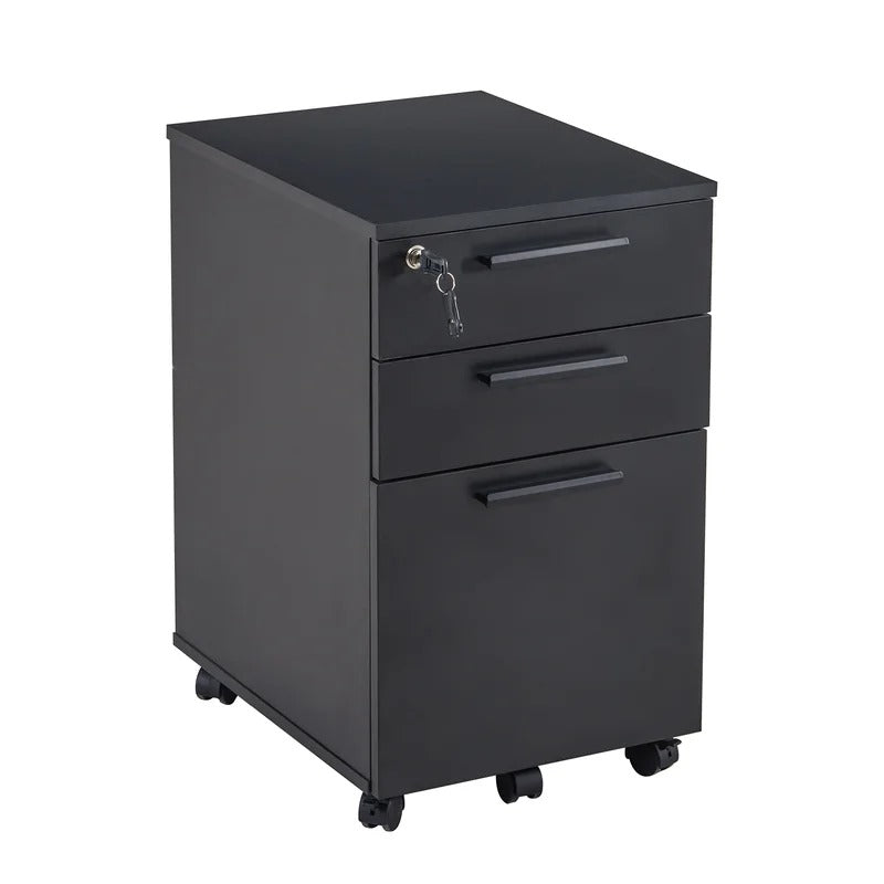 Filing Cabinet : Carry 3-Drawer Mobile Vertical File Cabinet