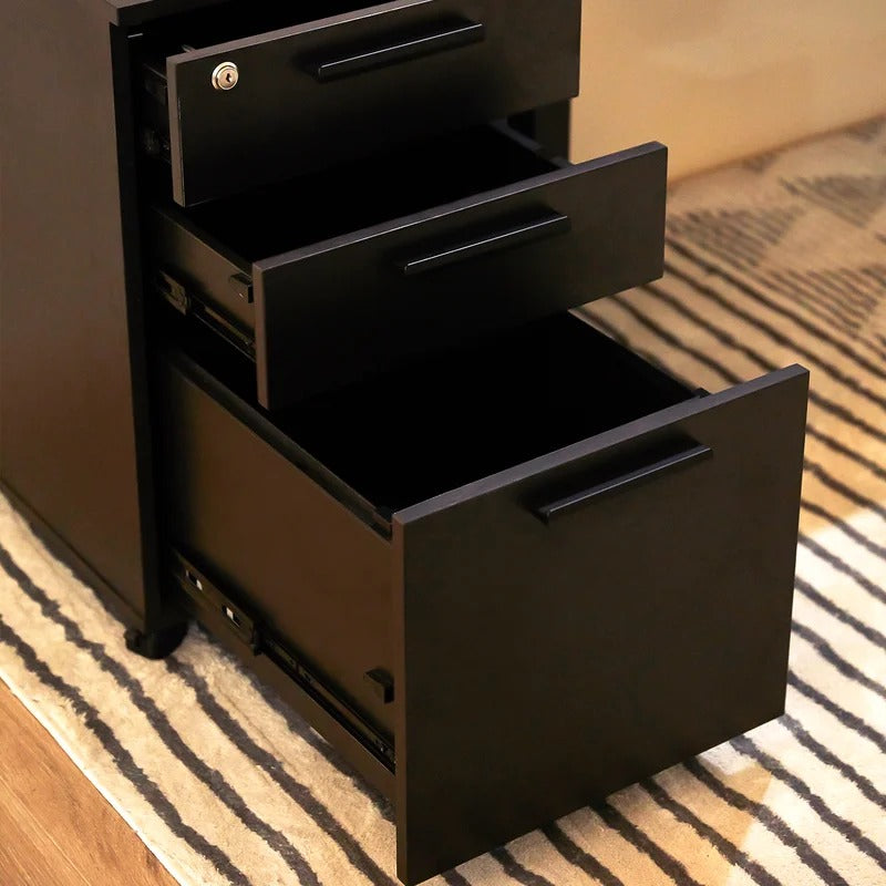Filing Cabinet : Carry 3-Drawer Mobile Vertical File Cabinet