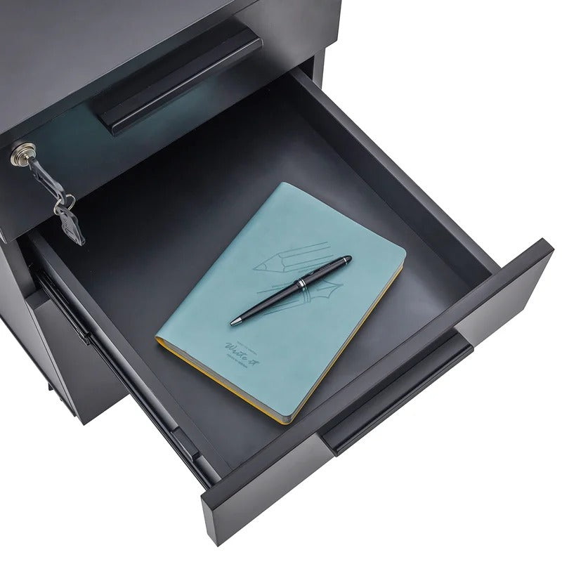 Filing Cabinet : Carry 3-Drawer Mobile Vertical File Cabinet