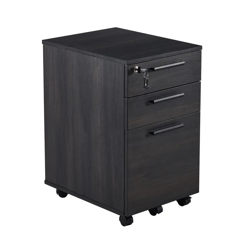 Filing Cabinet : Carry 3-Drawer Mobile Vertical File Cabinet