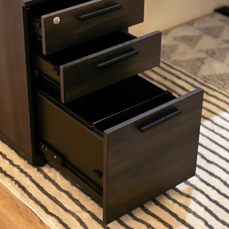 Filing Cabinet : Carry 3-Drawer Mobile Vertical File Cabinet