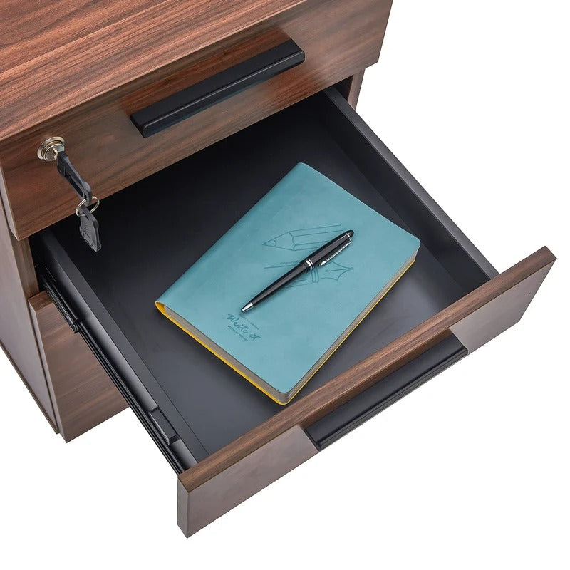 Filing Cabinet : Carry 3-Drawer Mobile Vertical File Cabinet