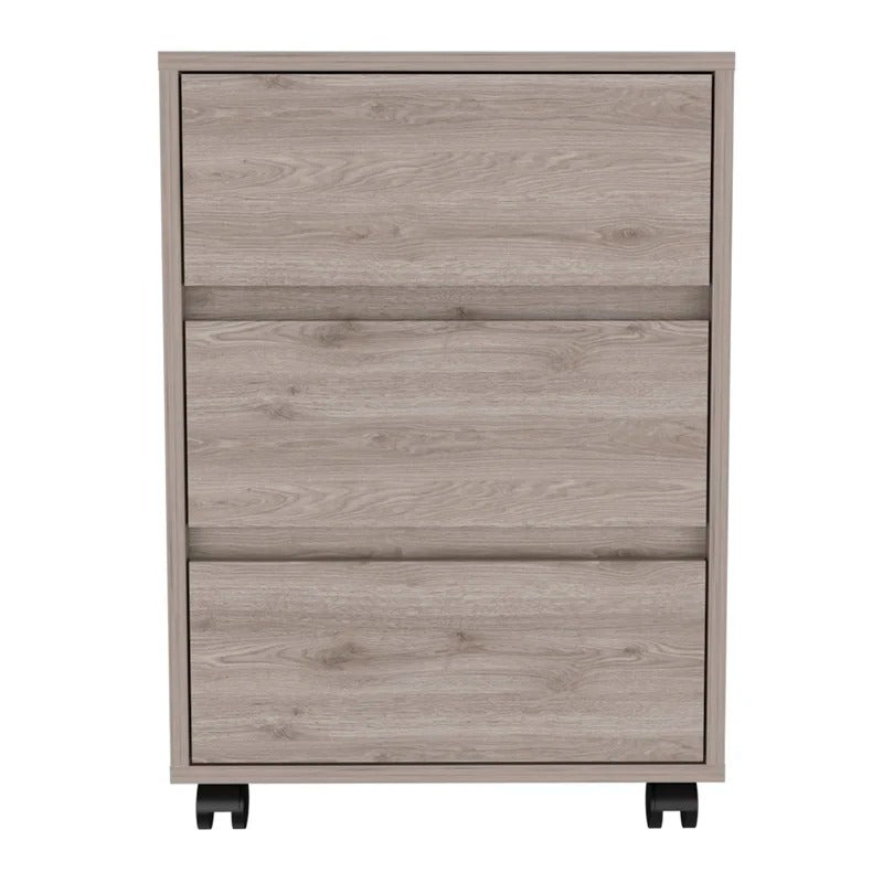 File Cabinets : Dina 3-Drawer Mobile Vertical Filling Cabinet