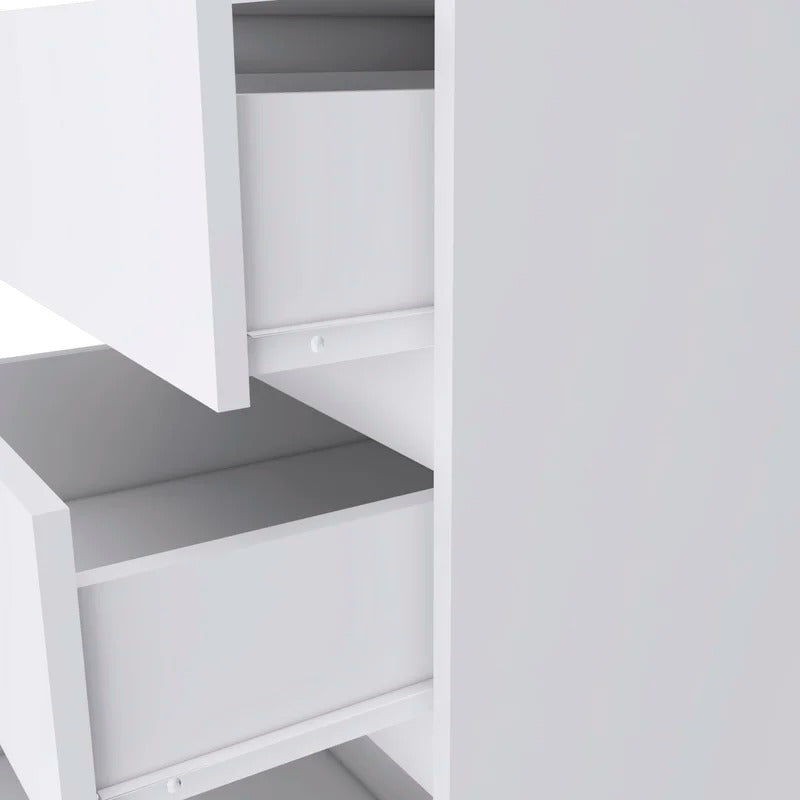 File Cabinets : Dina 3-Drawer Mobile Vertical Filling Cabinet