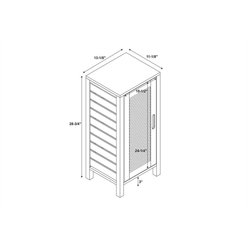 Floor Cabinets 1 Door Bathroom Floor Cabinet