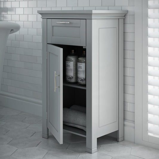Floor Cabinets: 1 Door Bathroom Floor Cabinet