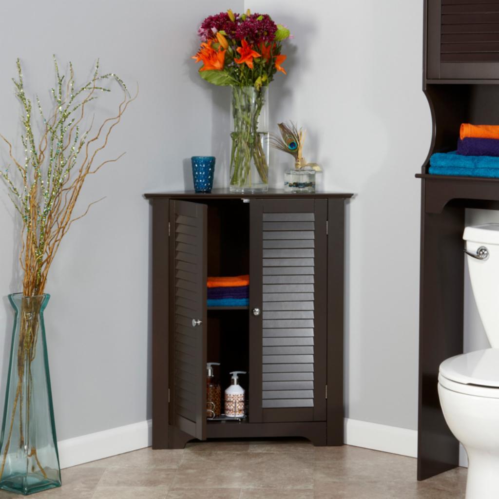 Floor Cabinets: 3-Shelf Corner Cabinet