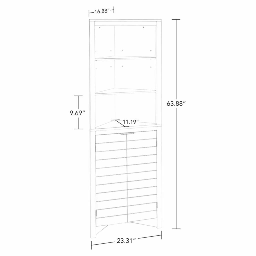 Floor Cabinets: Bathroom Corner Cabinet