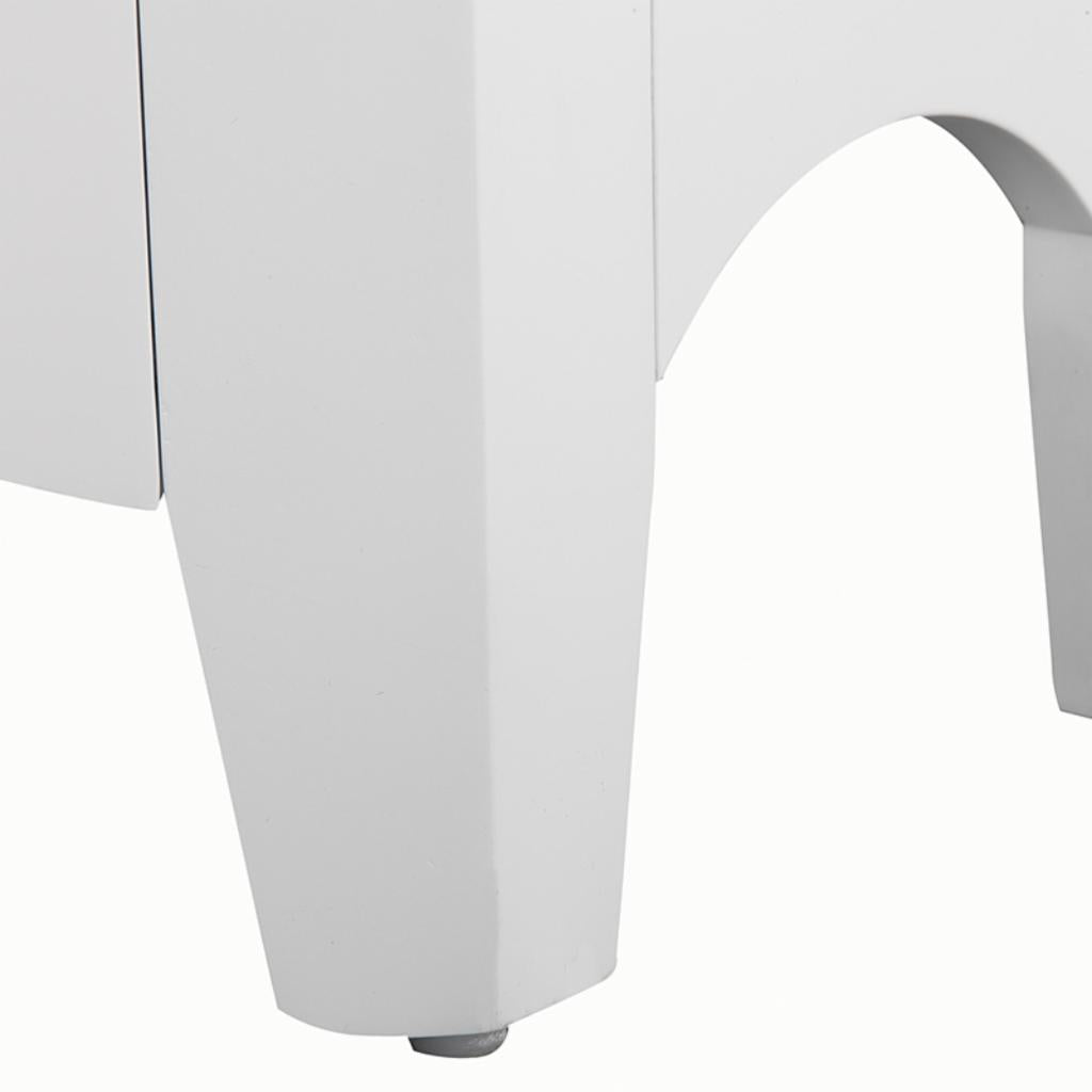Floor Cabinets: White Floor Cabinet with 2 Shutter Doors