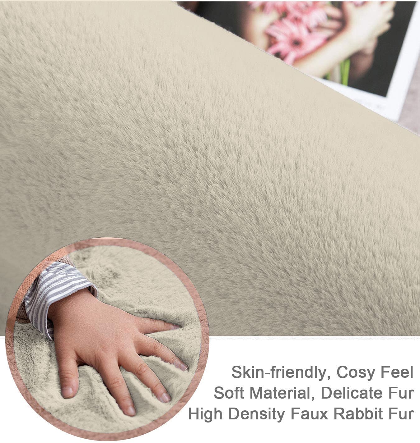 Floor Mats: Bathroom Door Foot Carpets Anti Skid Water Absorbent Easy Machine Washable Rug for Entrance | Kitchen Floor | 60 X 90 Cm | Beige | Pack of 1