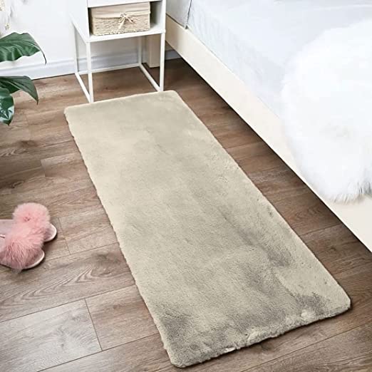 Floor Mats: Bathroom Door Foot Carpets Anti Skid Water Absorbent Easy Machine Washable Rug for Entrance | Kitchen Floor | 60 X 90 Cm | Beige | Pack of 1