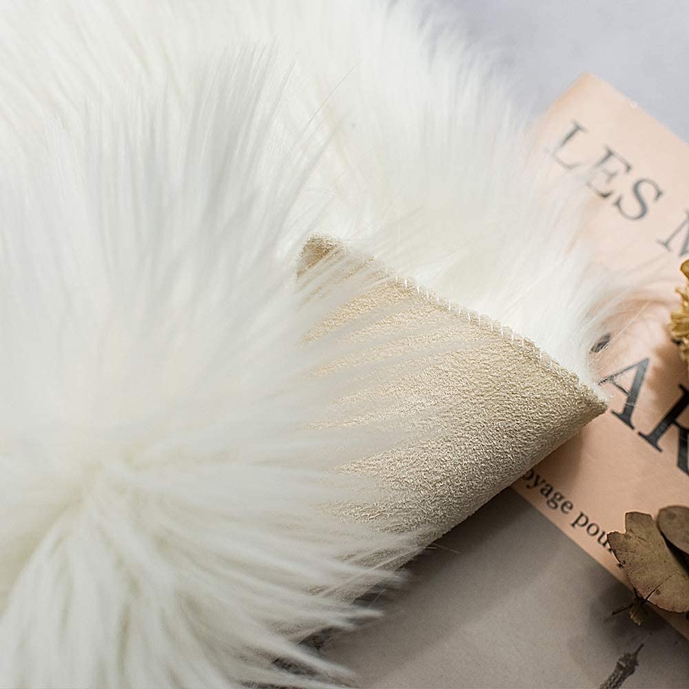 Floor Mats: Circular Carpet for Bedroom Soft Circle Kids Play Mat (30x30, Black)