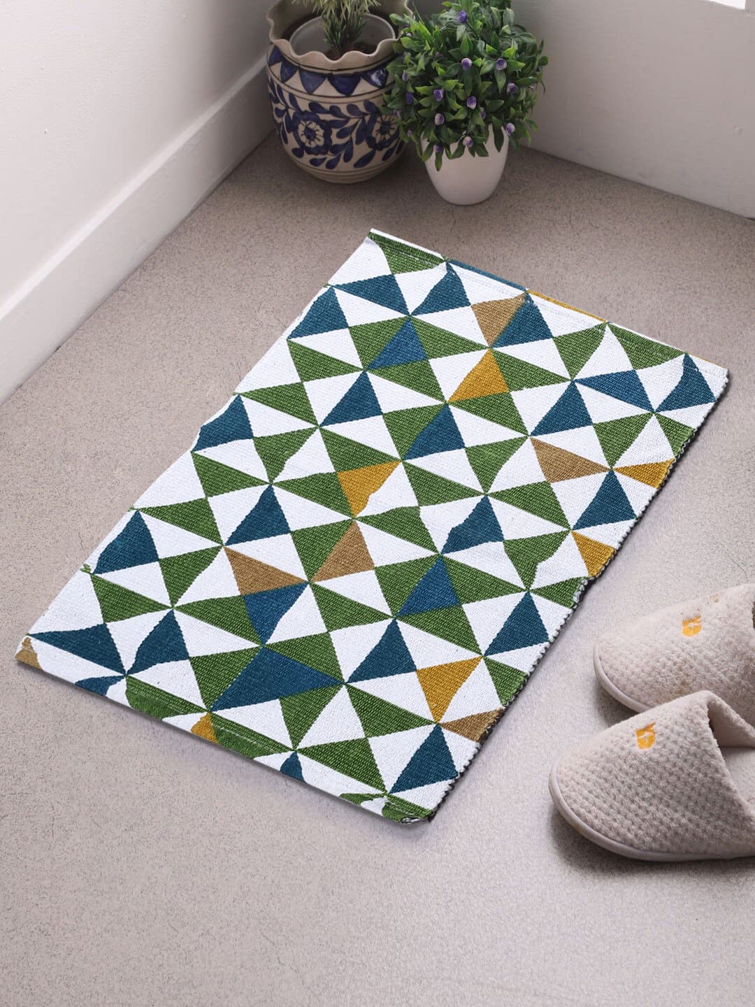 Floor Mats: Cotton Printed Rug (50X80 CM)