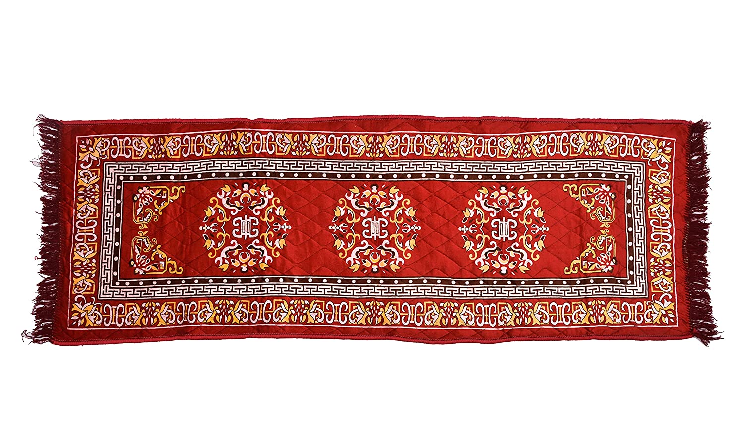 Floor Mats: Floor Rug, Pack of 1 Velvet Asan, Gold