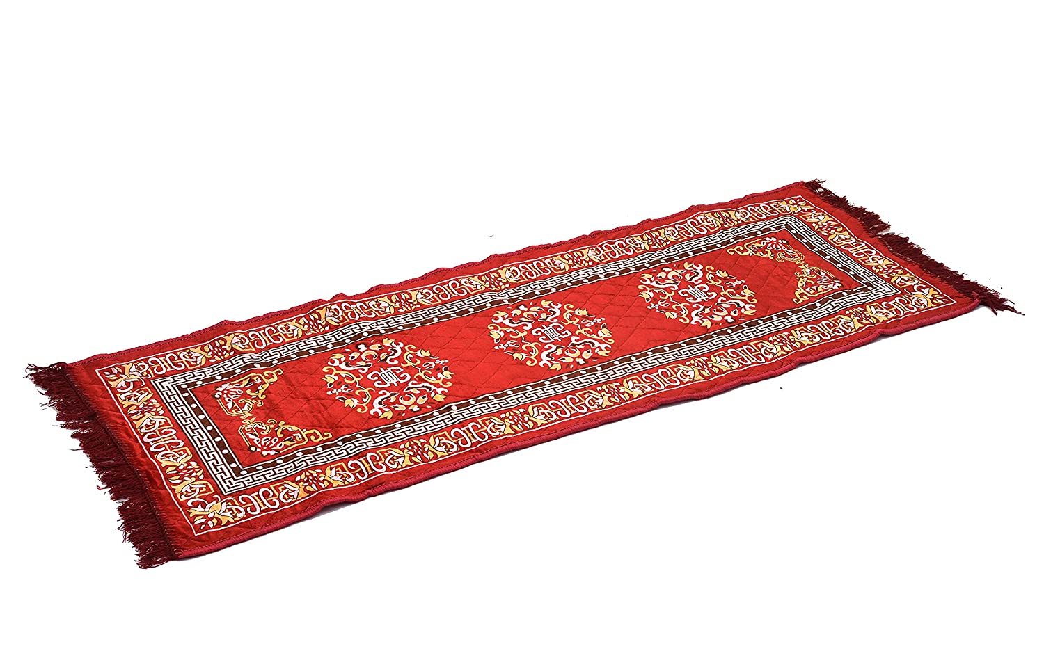 Floor Mats: Floor Rug, Pack of 1 Velvet Asan, Gold
