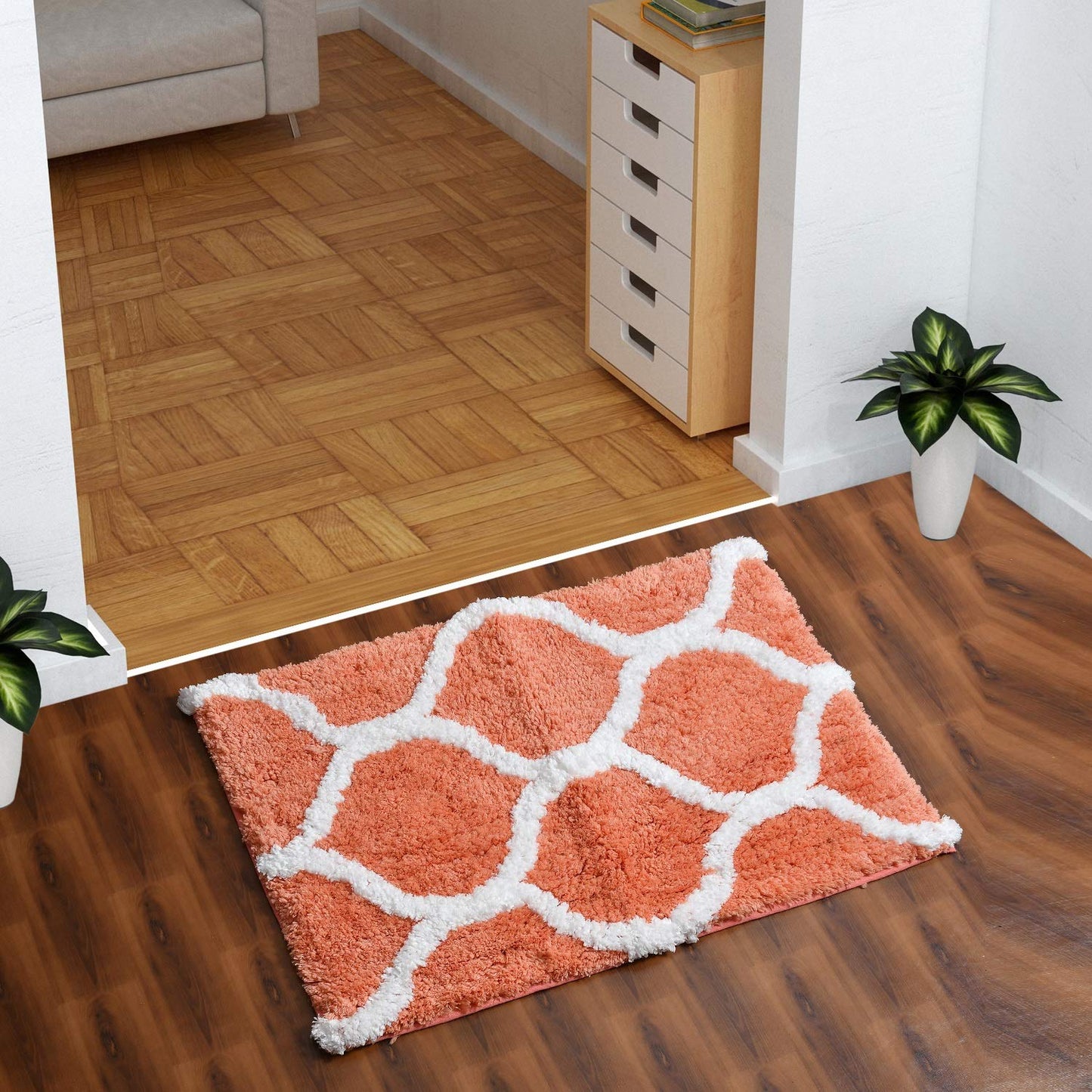 Floor Mats: Glorious Super Soft Microfiber Designer Anti Slip Bathmat