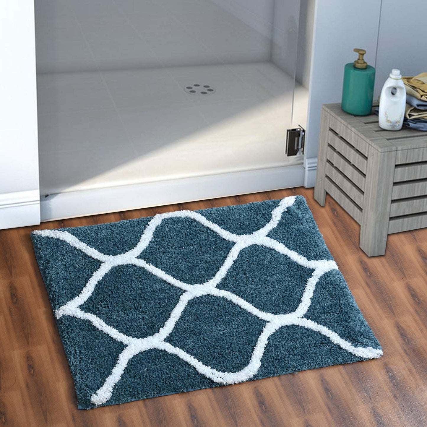 Floor Mats: Glorious Super Soft Microfiber Designer Anti Slip Bathmat